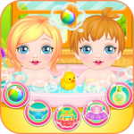 Newbown twins baby game APK
