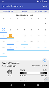 WLC Biblical Calendar for PC screenshot 1