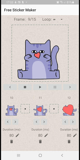 Animated Sticker Maker WAStickerApps for PC screenshot 1