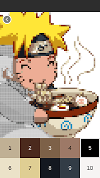 Anime Color By Number: Pixel Art Anime for PC screenshot 1