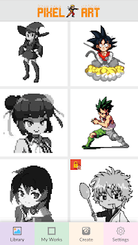 Anime Color By Number: Pixel Art Anime for PC screenshot 3