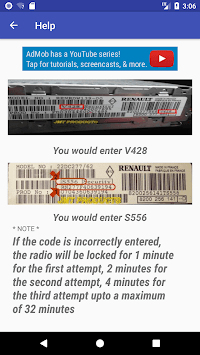 Renault Radio Code Calculator for PC screenshot 3