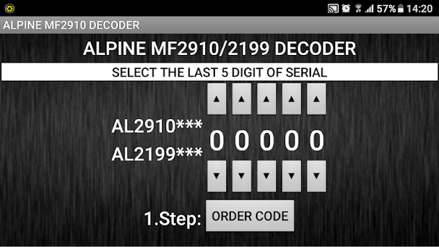 MF2910 Radio Code Decoder for PC screenshot 2