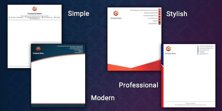 Letterhead Maker Logo Business letter pad template for PC screenshot 2