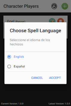 D&D Spell Cards - Free for PC screenshot 2