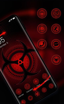 Sharingan Theme: Cool launcher Dark Red Wallpaper for PC screenshot 1