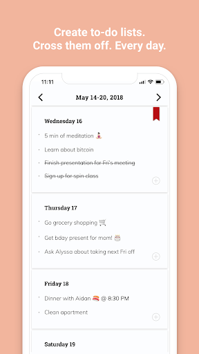 Listberry - agenda planner for PC screenshot 1