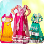 Net Lehenga Choli For Women Photo Montage APK