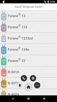 Forane® Refrigerants Tool Belt for PC screenshot 1
