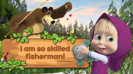 Masha and the Bear: Kids Fishing for PC screenshot 1
