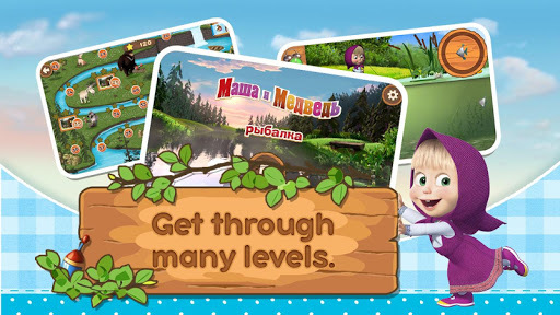 Masha and the Bear: Kids Fishing for PC screenshot 3