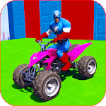Impossible Ramp Stunts: Superhero Quad Bike APK