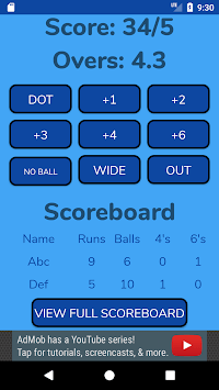 Cricket Score Counter for PC screenshot 1