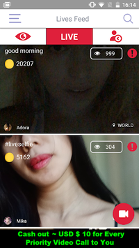 MILLIARD.TV LIVE - Follow, Paid Likes & Video Call for PC screenshot 1