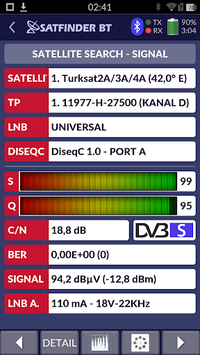 SATFINDER BT DVB-S2 for PC screenshot 2