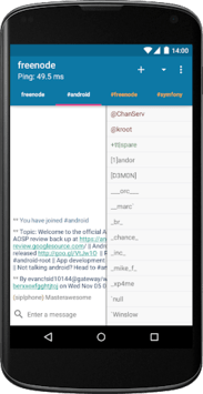 AndroIRC for PC screenshot 2