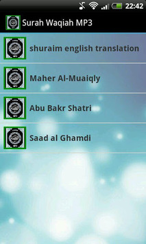 Surah Waqiah MP3 for PC screenshot 1