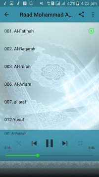 Raad Mohammad Al Kurdi Full Quran Audio Offline for PC screenshot 2