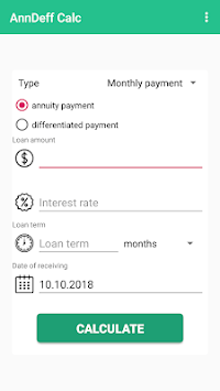 Simple loan calculator for PC screenshot 2