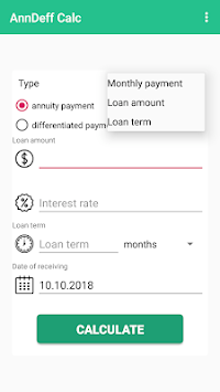 Simple loan calculator for PC screenshot 3