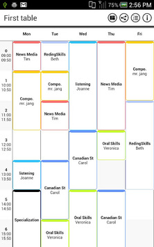 TimeTable (Simple) for PC screenshot 1
