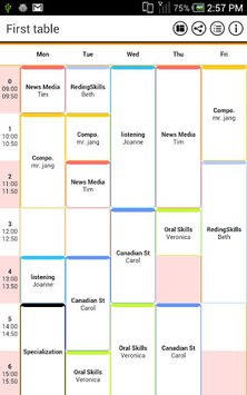 TimeTable (Simple) for PC screenshot 2