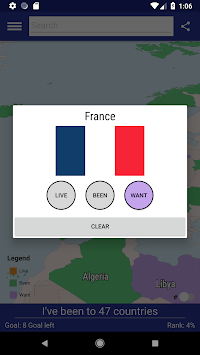Visited: Map where ive been. Travel Tracker App for PC screenshot 3