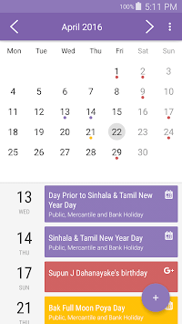 Sri Lanka Calendar for PC screenshot 1