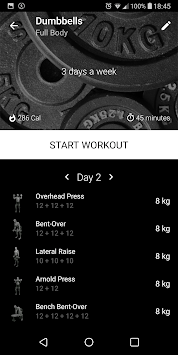 Dumbbell Home Workout for PC screenshot 1