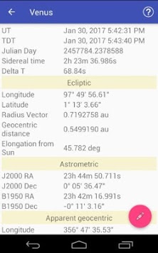 Astronomical Almanac for PC screenshot 2