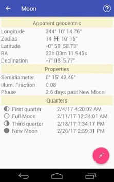 Astronomical Almanac for PC screenshot 3