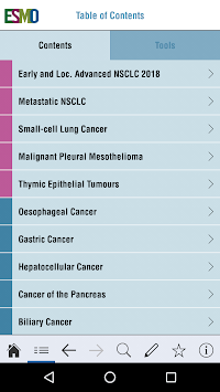 ESMO Interactive Guidelines for PC screenshot 2