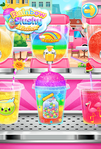 Rainbow Frozen Slushy Truck: Ice Candy Slush Maker for PC screenshot 2