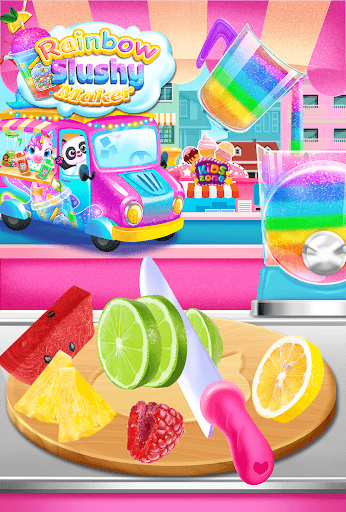 Rainbow Frozen Slushy Truck: Ice Candy Slush Maker for PC screenshot 3
