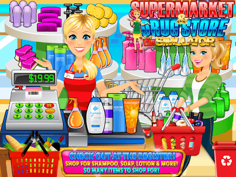 Supermarket Drugstore Cashier for PC screenshot 1