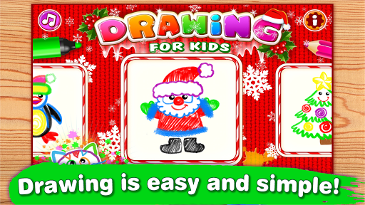 Drawing Christmas for Kids Drawing Games for Girls for PC screenshot 1