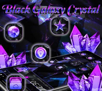 Black Galaxy Crystal Theme for PC screenshot 1