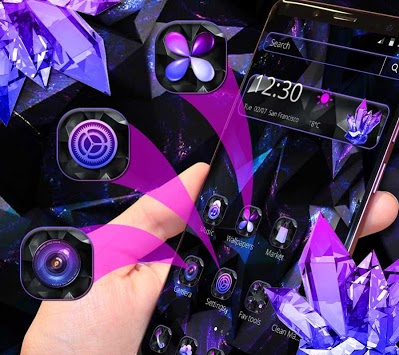 Black Galaxy Crystal Theme for PC screenshot 3