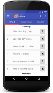Ewe Catholic Hymnal (Dziƒomɔ) for PC screenshot 1