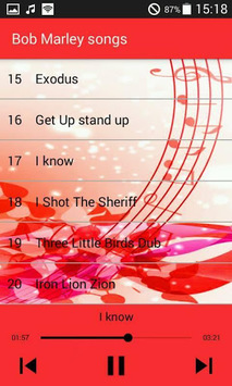 Bob Marley Songs - witouth internet - for PC screenshot 1