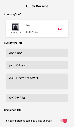 Quick Receipt for PC screenshot 1