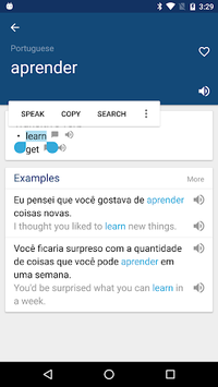 Portuguese English Dictionary & Translator Free for PC screenshot 1
