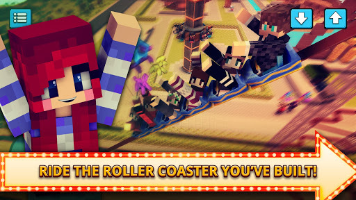 Theme Park Craft 2: Build & Ride Roller Coaster for PC screenshot 3