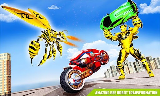 Flying Bee Robot Car Transforming Game: Robot Game for PC screenshot 2