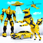 Wild Fox Transform Bike Robot Shooting: Robot Game APK