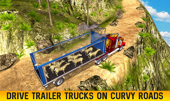 Farm Animal Transport Truck Driving Games: Offroad for PC screenshot 3