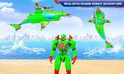 Robot Shark Attack: Transform Robot Shark Games for PC screenshot 3
