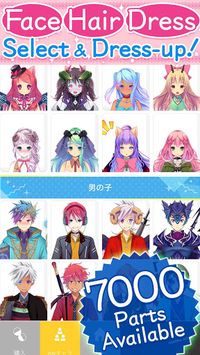Charaft:Create Original Character,Change Clothes, for PC screenshot 1