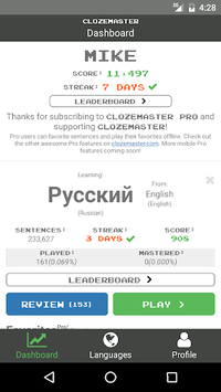 Clozemaster for PC screenshot 2