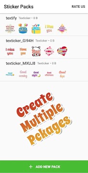 Texticker, Create Text Stickers - WAStickerApps for PC screenshot 2